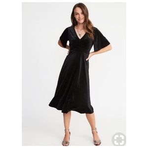 Old Navy velvet fit and flare midi
